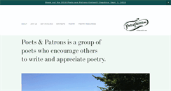 Desktop Screenshot of poetsandpatrons.net
